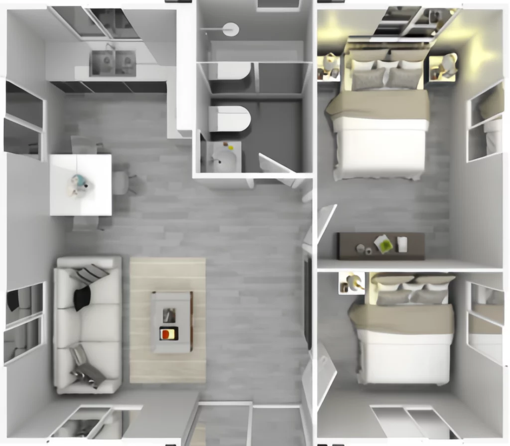 2-bedroom container homes