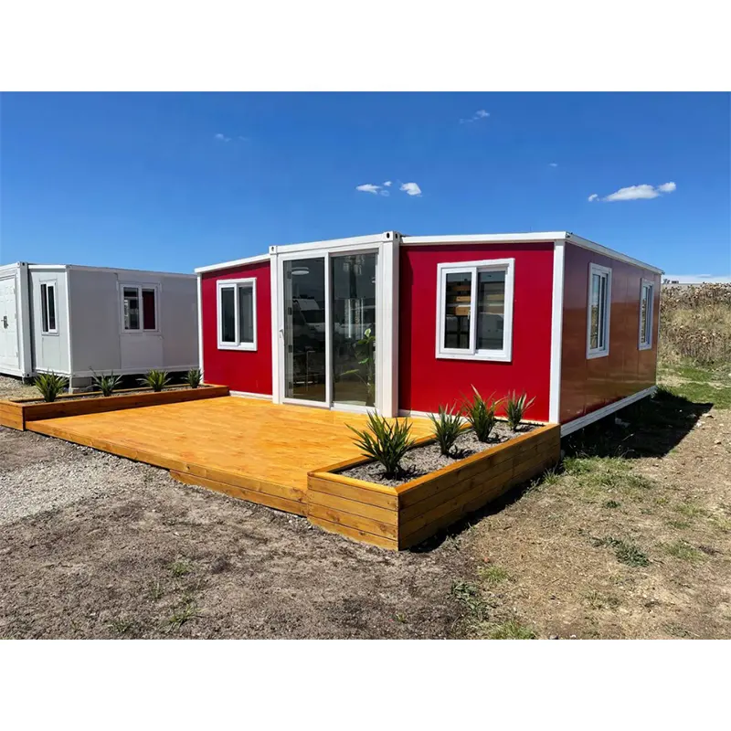 The exterior appearance of expandable container houses is a testament to modern design and customization.