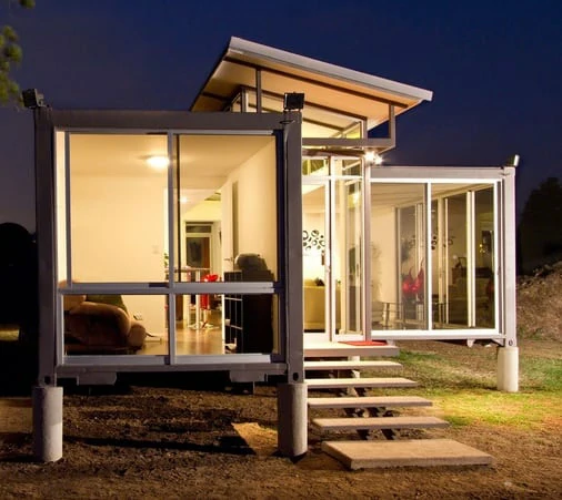 single story container homes 