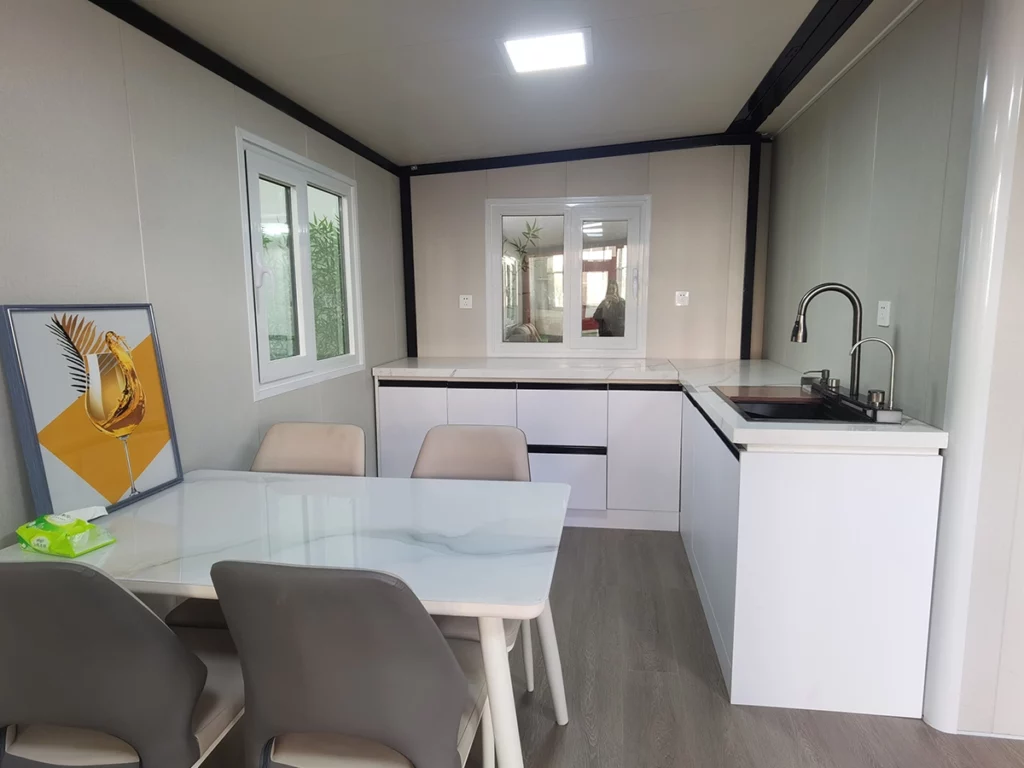fully furnished container home