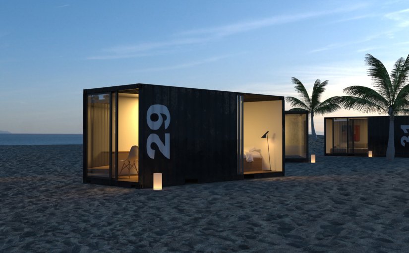 beach container house