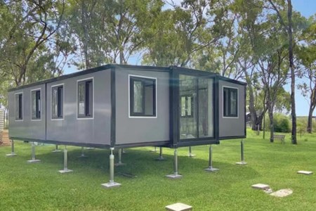 container home on stilts