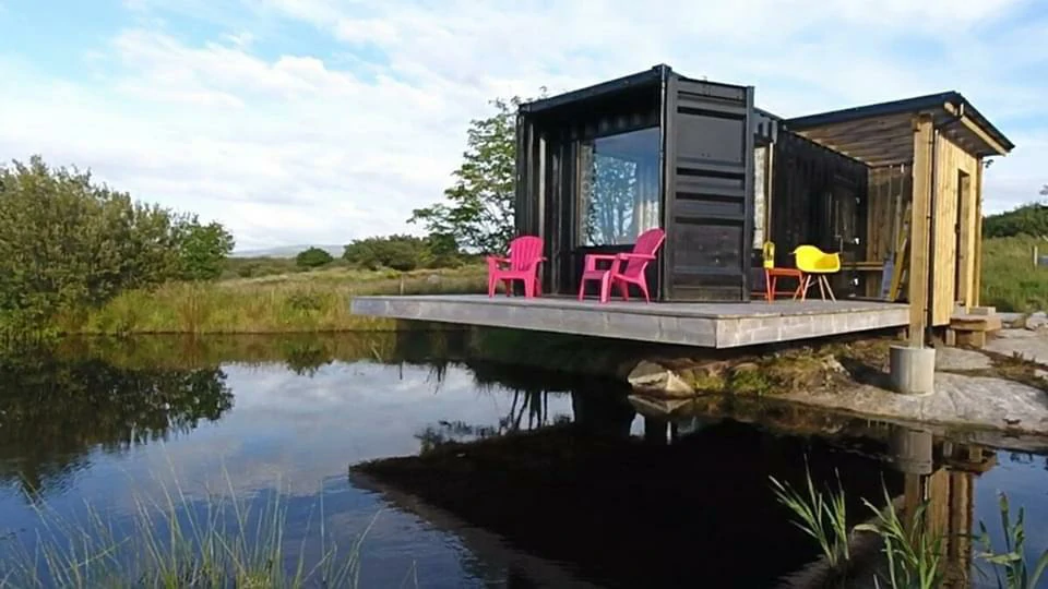 container lake house
