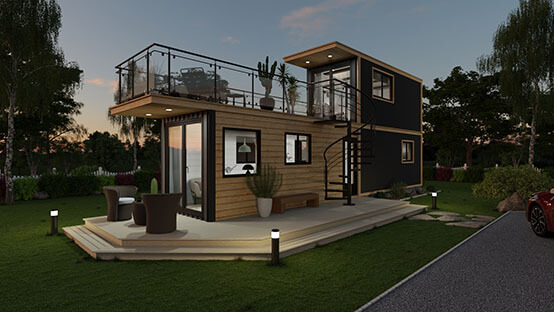 multiple container homes